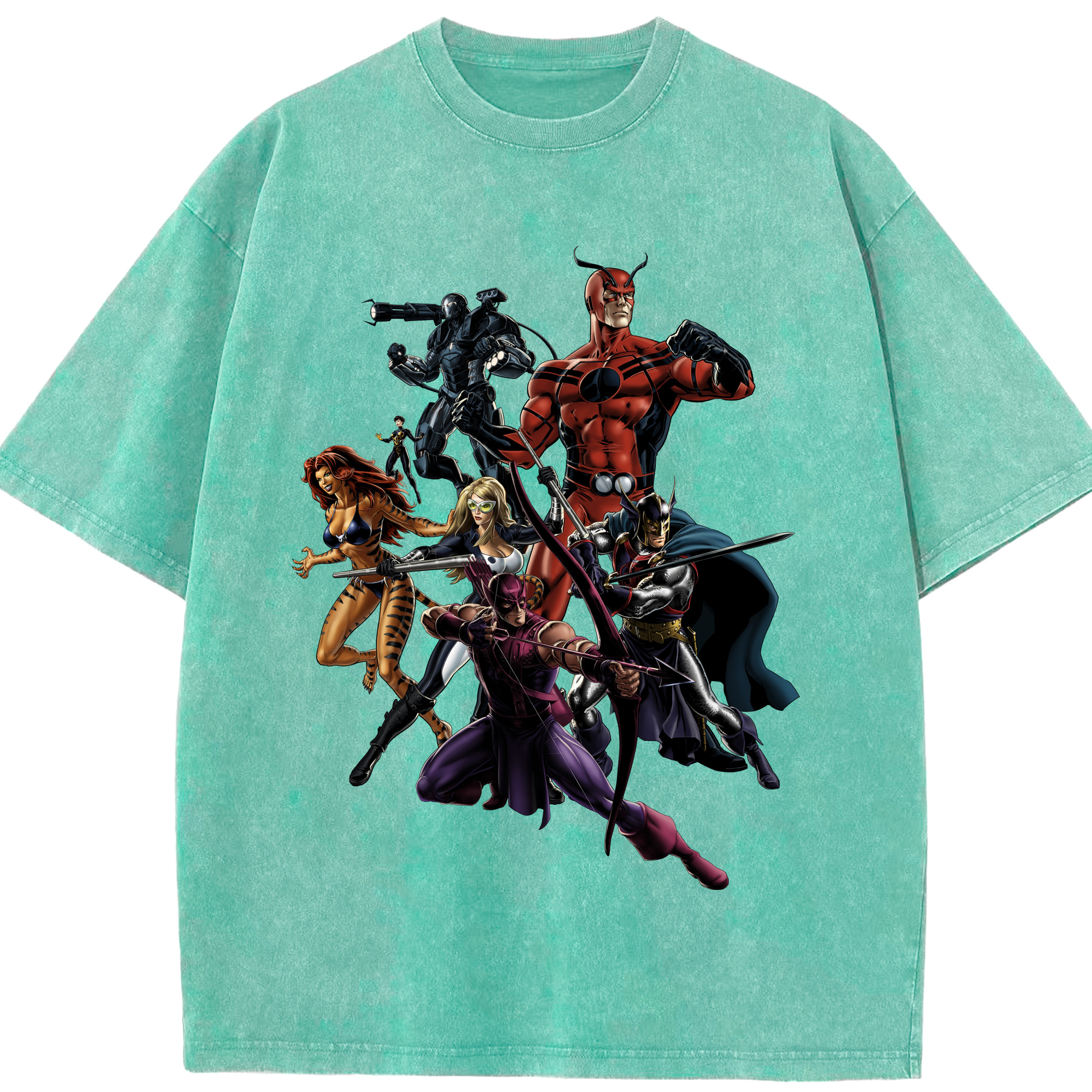 （画像用） アベンジャーズ The Avengers 綿100% ヴィンテージ風 半袖Tシャツ（フロントプリント）